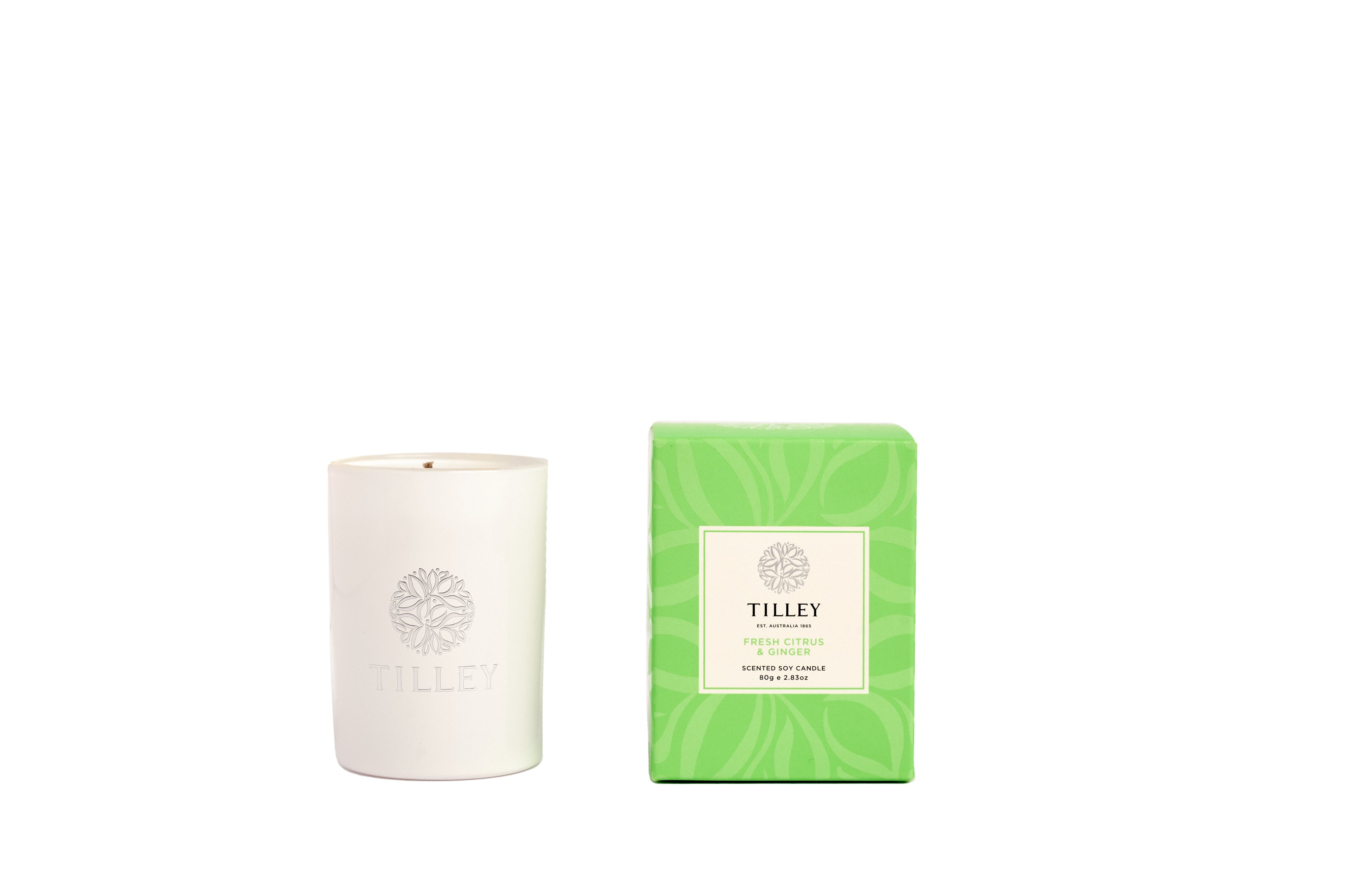 🎁 Fresh Citrus and Ginger Petite Soy Candle 80g (100% off)