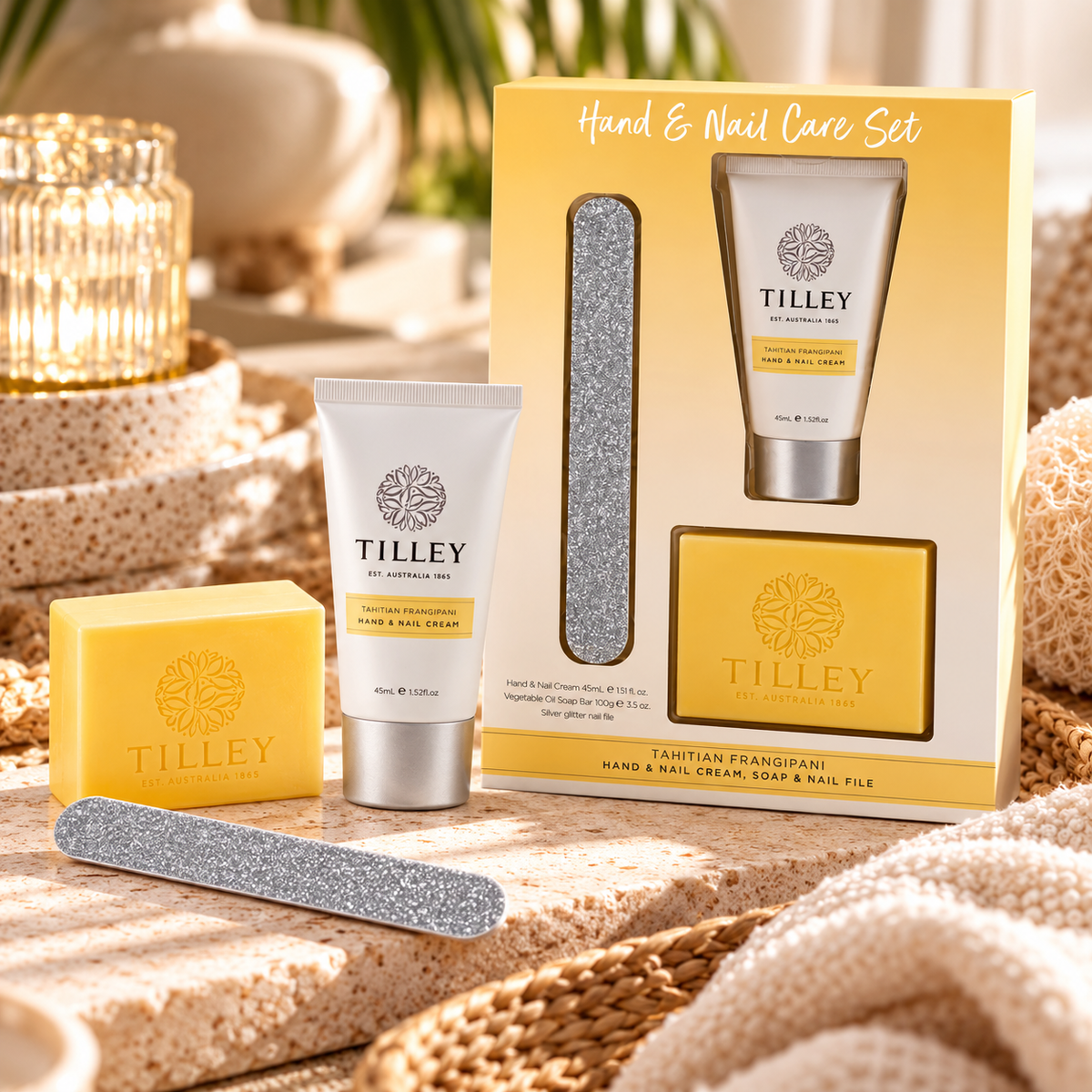 Tahitian Frangipani Hand & Nail Cream Set