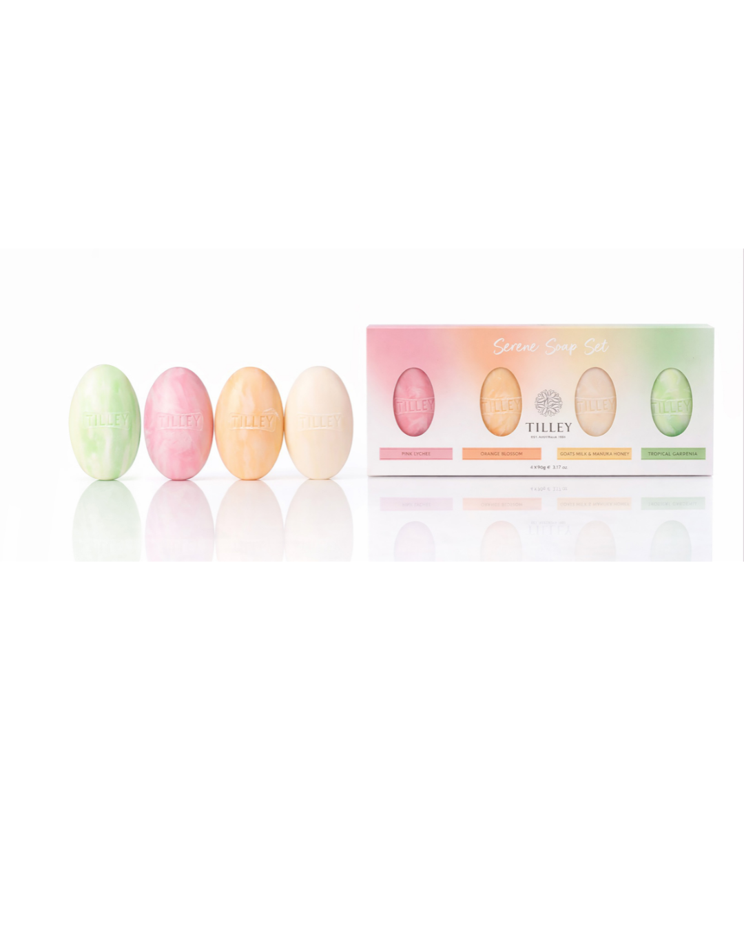 Serene Oval Soaps Gift Pack 4x 90g