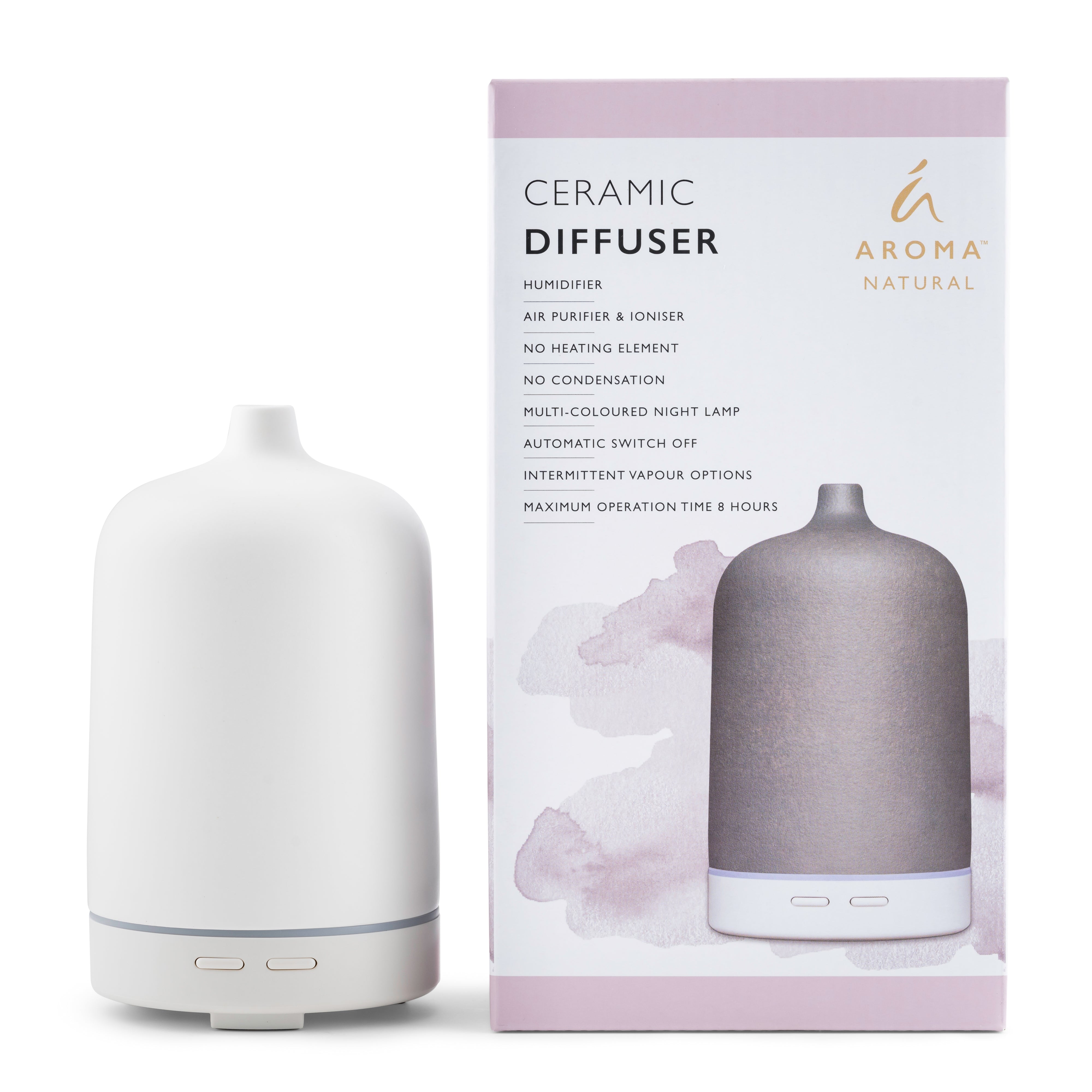 Aroma Natural Ceramic Diffuser - White