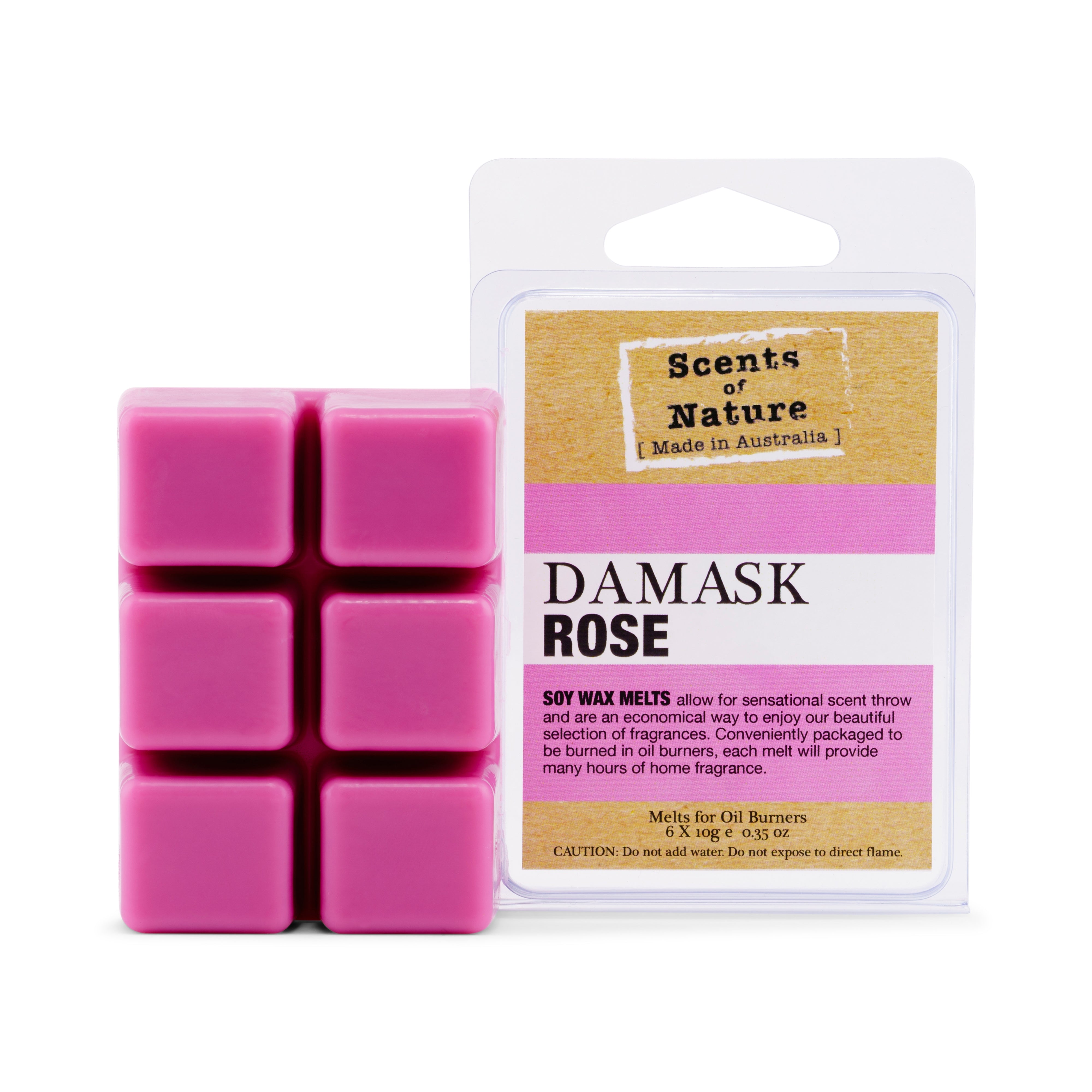 Damask Rose Square Soy Wax Melts 60g