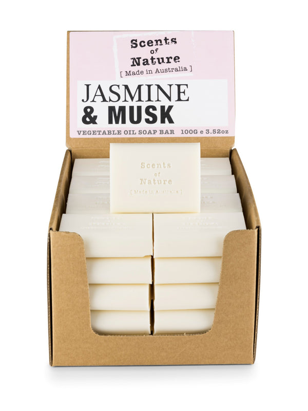 5 x Jasmine & Musk Soap Bar 100g