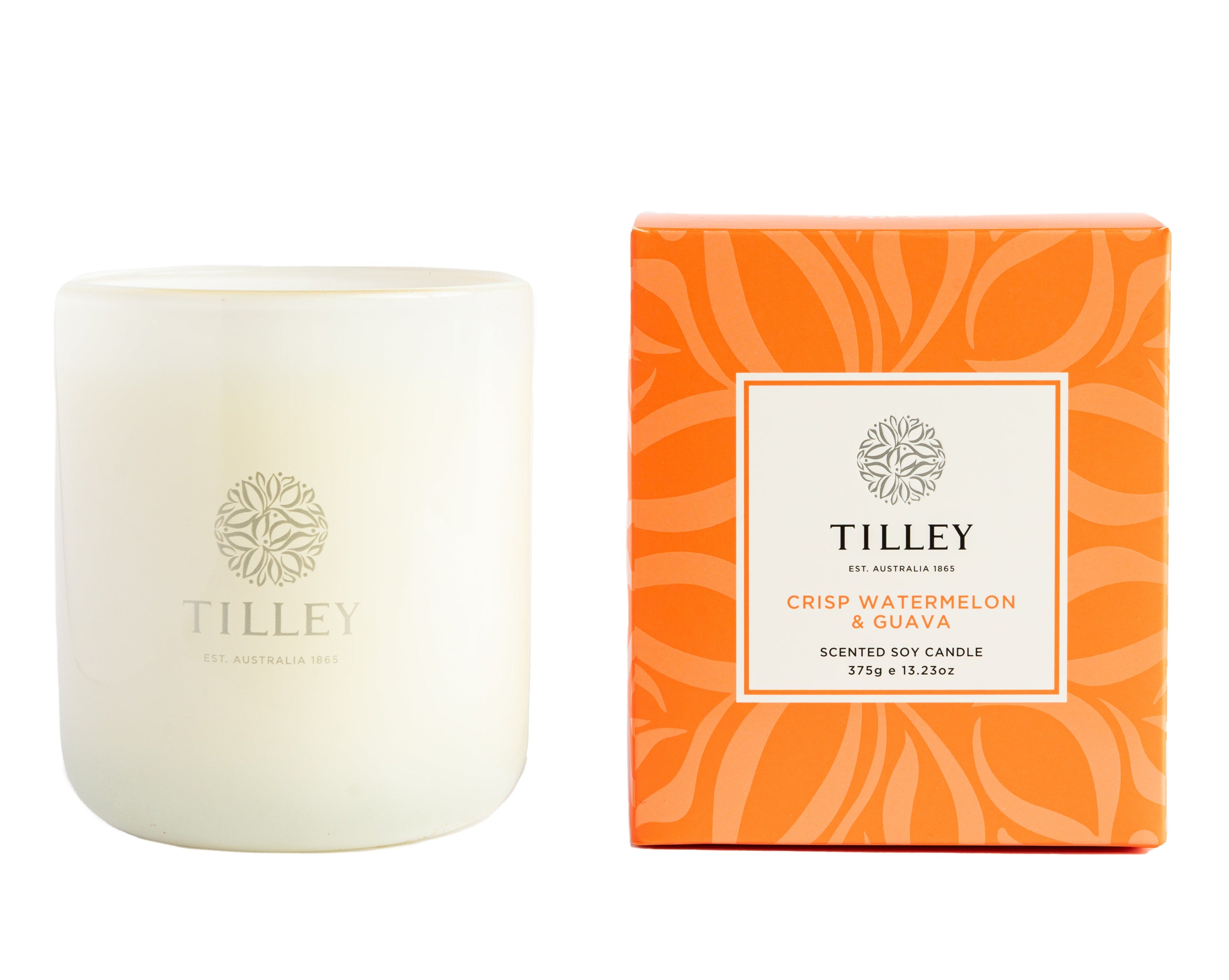 NEW Classic White Crisp Watermelon & Guava 375g Scented Soy Candle
