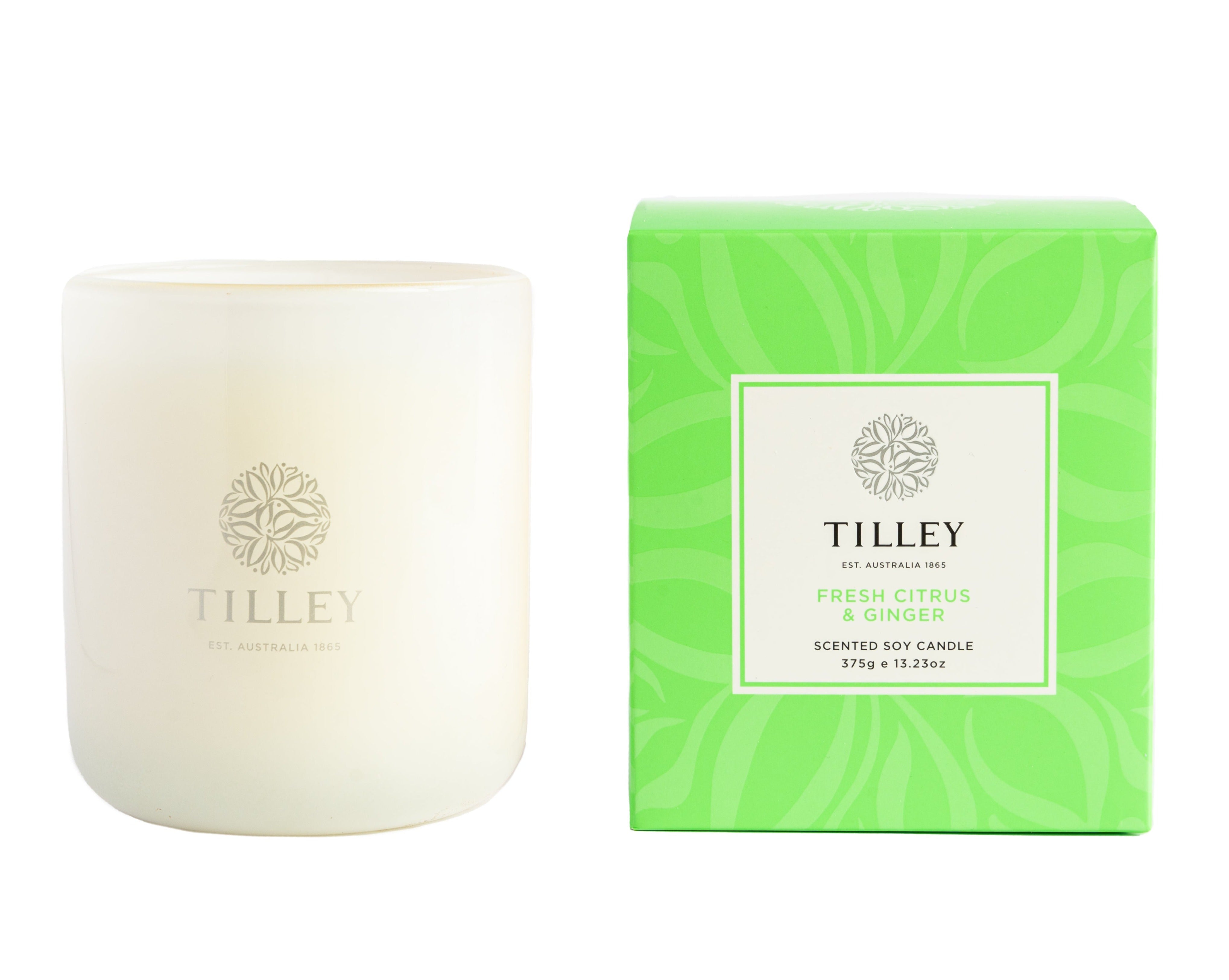 NEW Classic White Fresh Citrus & Ginger 375g Scented Soy Candle