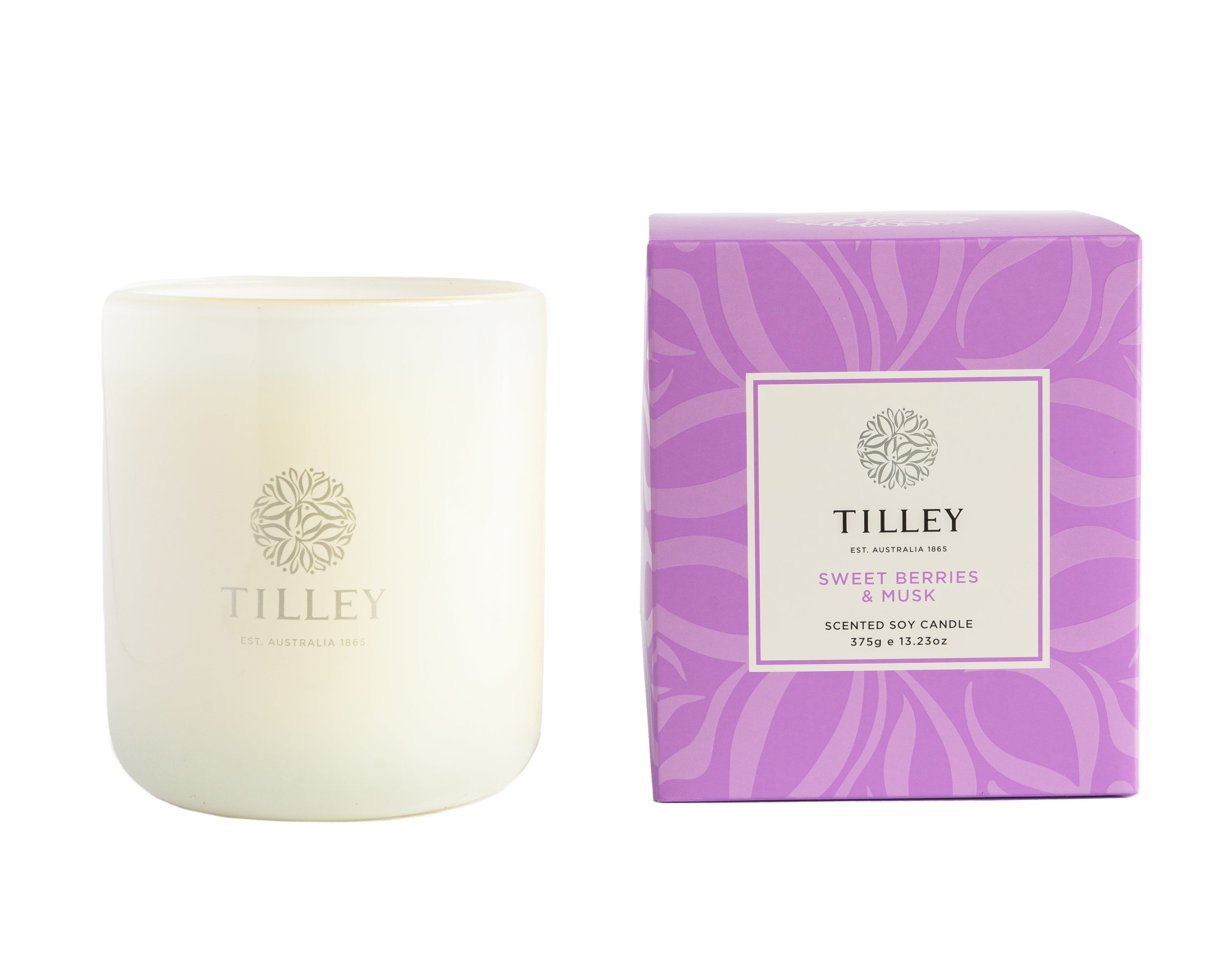 NEW Classic White Sweet Berries & Musk 375g Scented Soy Candle