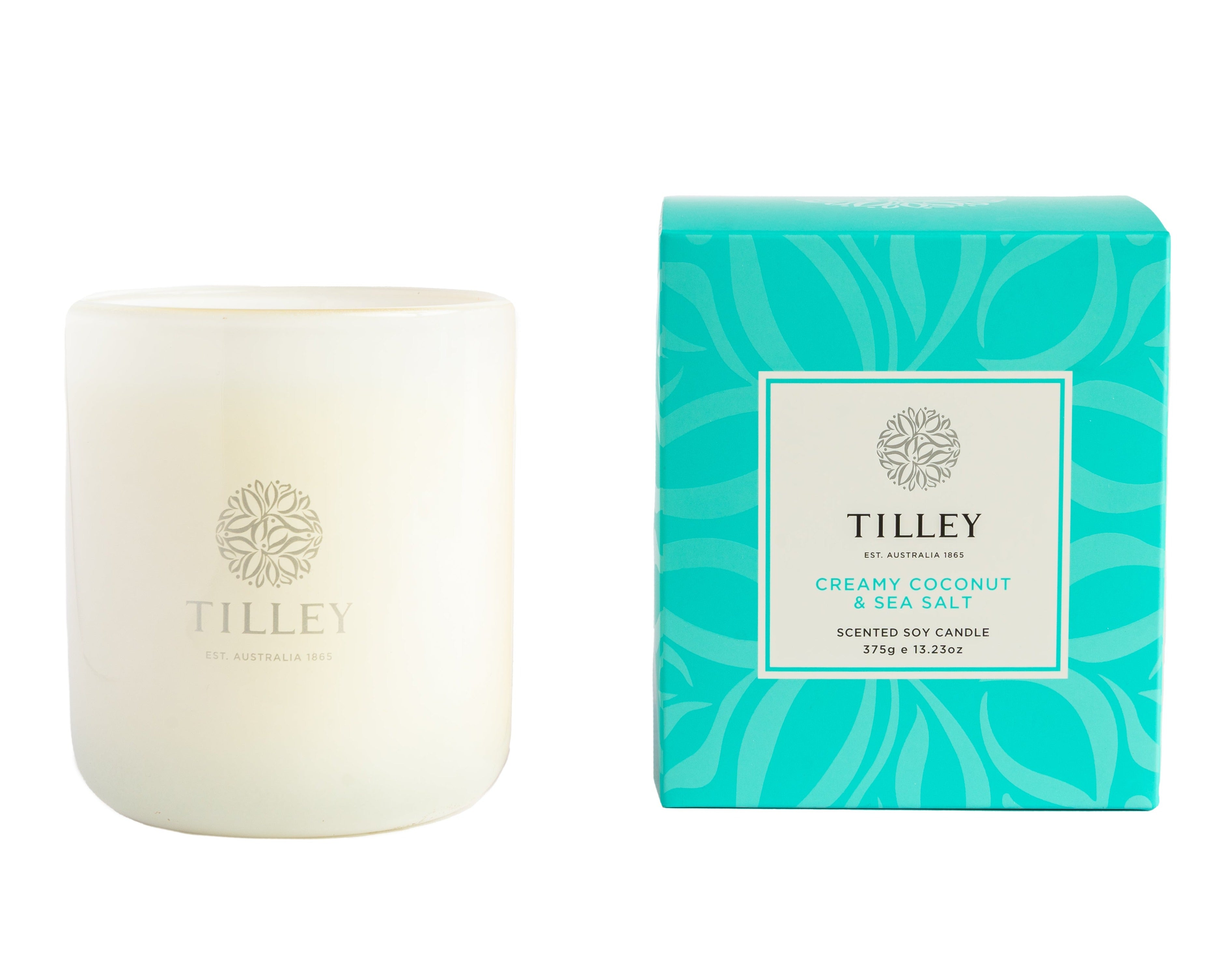 NEW Classic White Creamy Coconut & Sea Salt 375g Scented Soy Candle