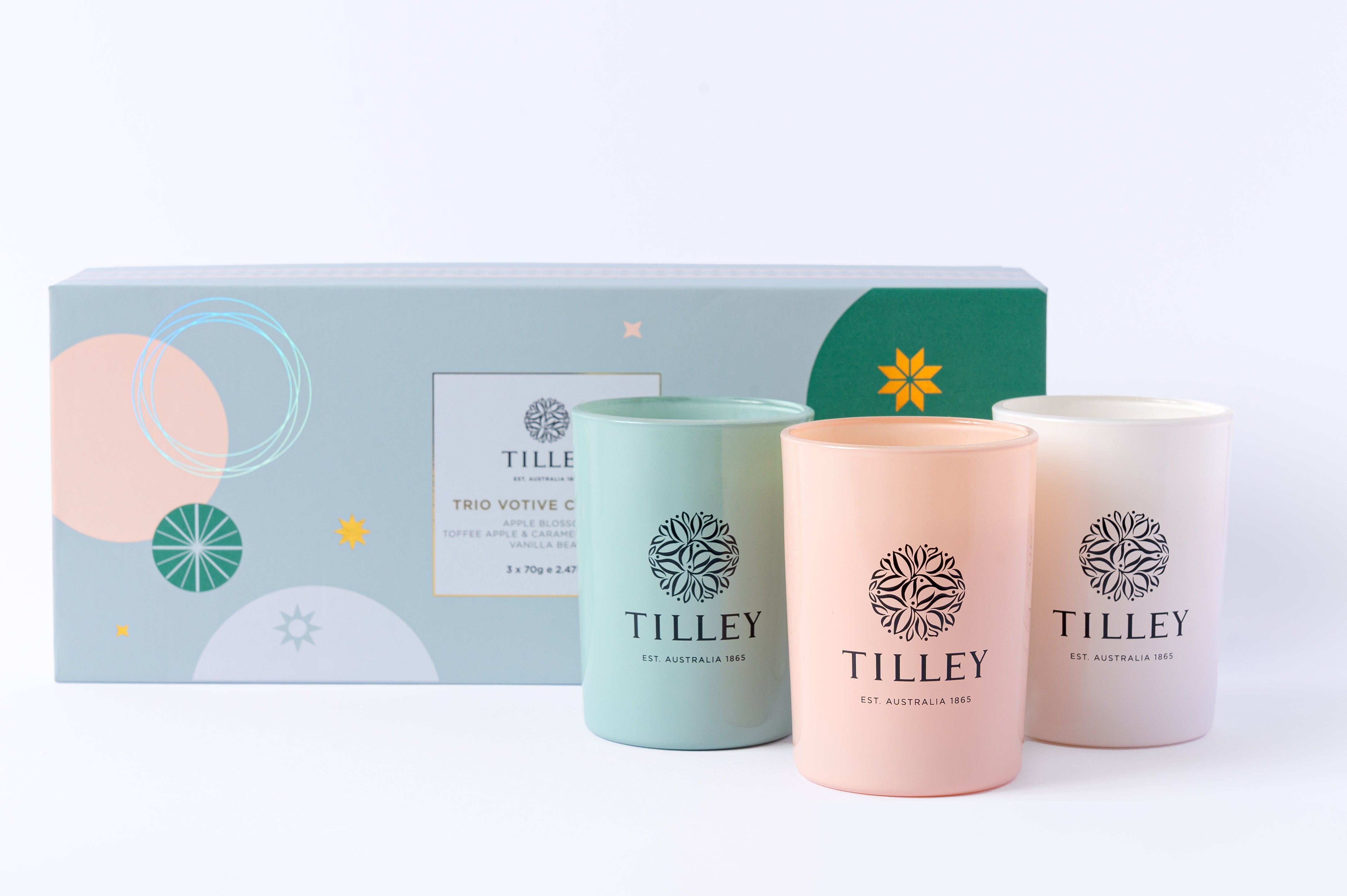 Limited Edition Trio Votive Candles Boxed Gift Set 3 x 70g