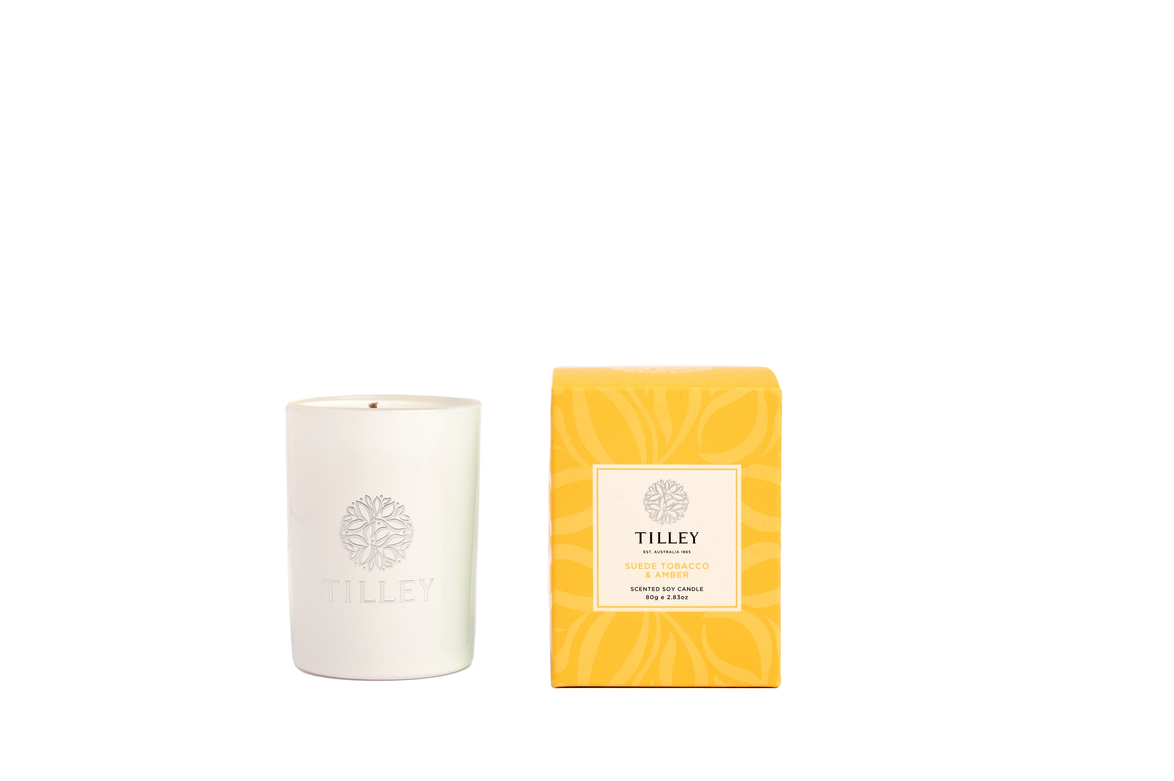 🎁 Suede Tobacco & Amber Petite Soy Candle 80g (100% off)