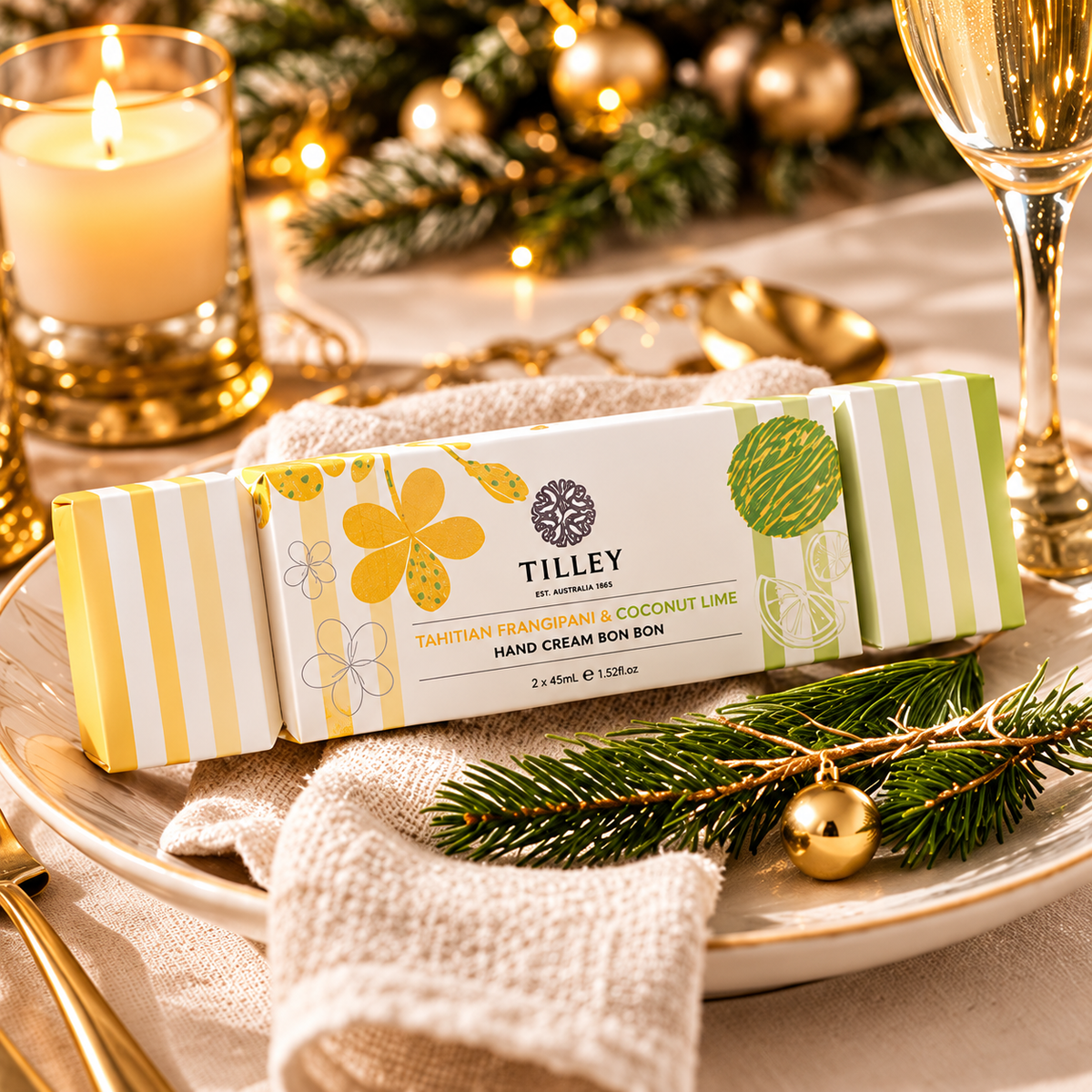 Tahitian Frangipani & Coconut Lime Hand Cream Bon Bon