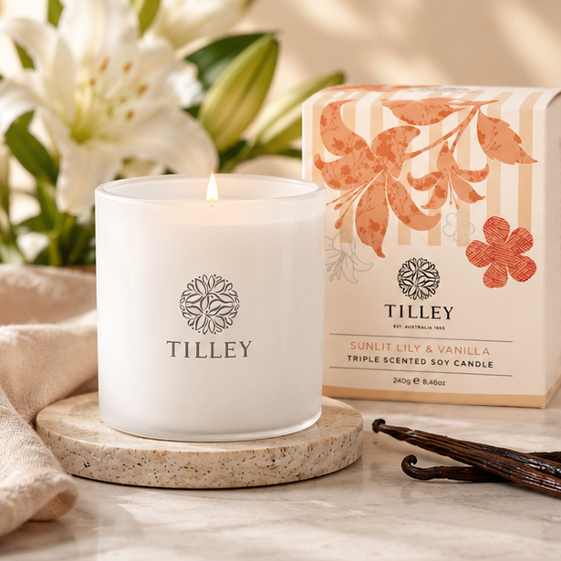 Sunlit Lily & Vanilla Candle