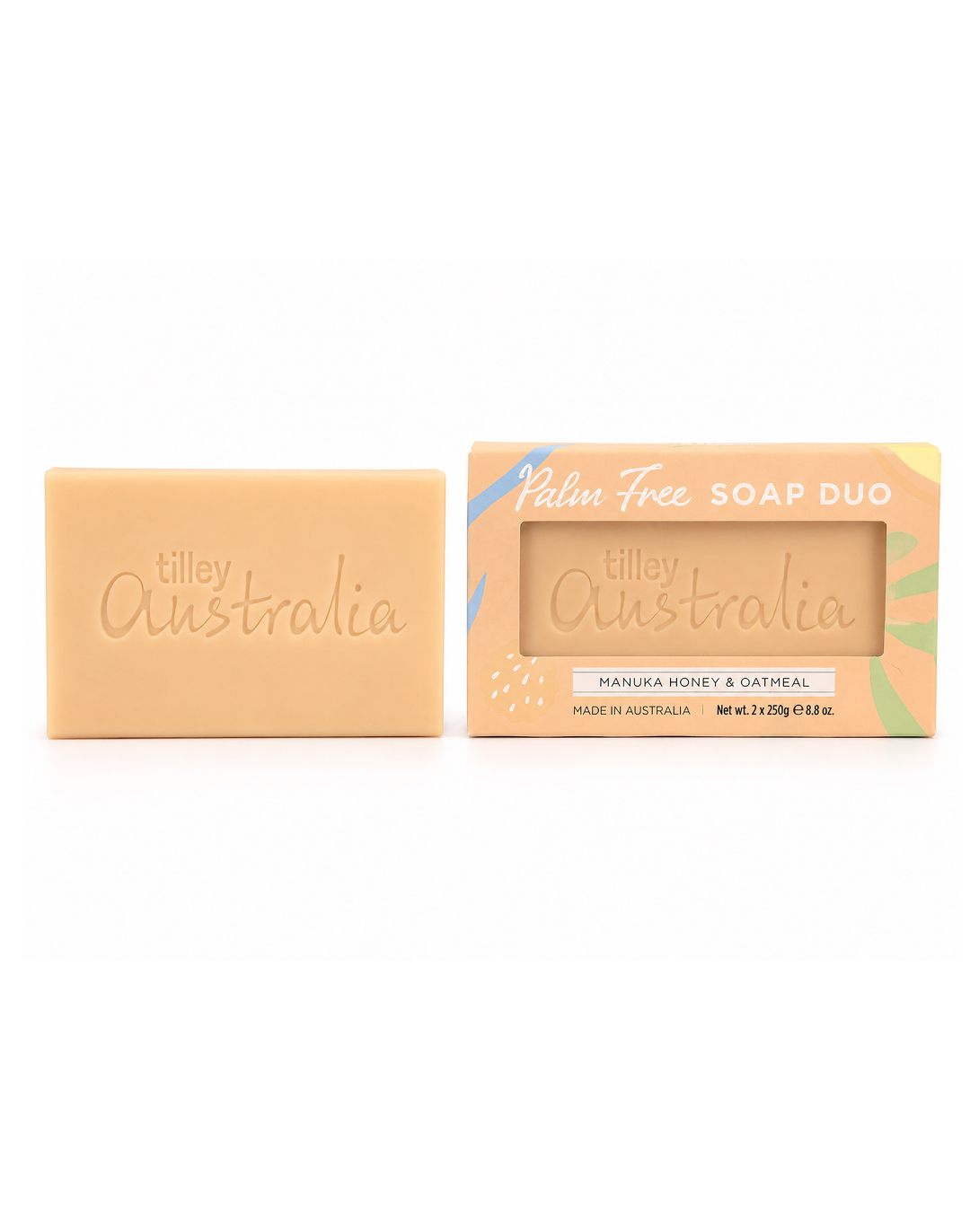 Tilley Australia Palm Free Soap Duo - Manuka Honey & Oatmeal