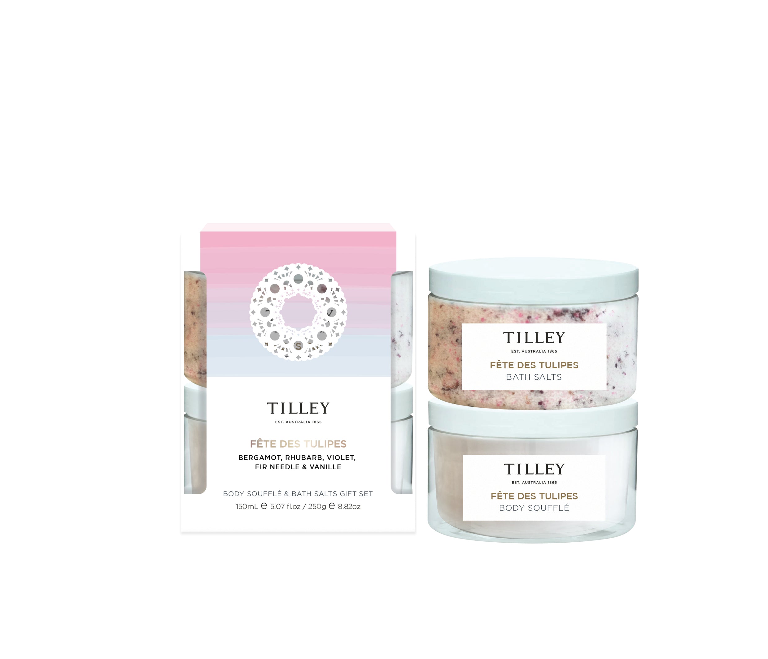 Fete des Tulipes Body Souffle & Bath Salts Gift Set