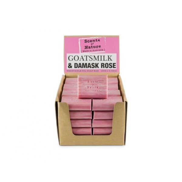 5 x Goats Milk & Damask Rose Soap Bar 100g