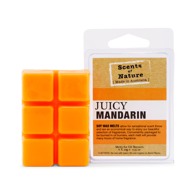 Juicy Mandarin Square Soy Wax Melts 60g