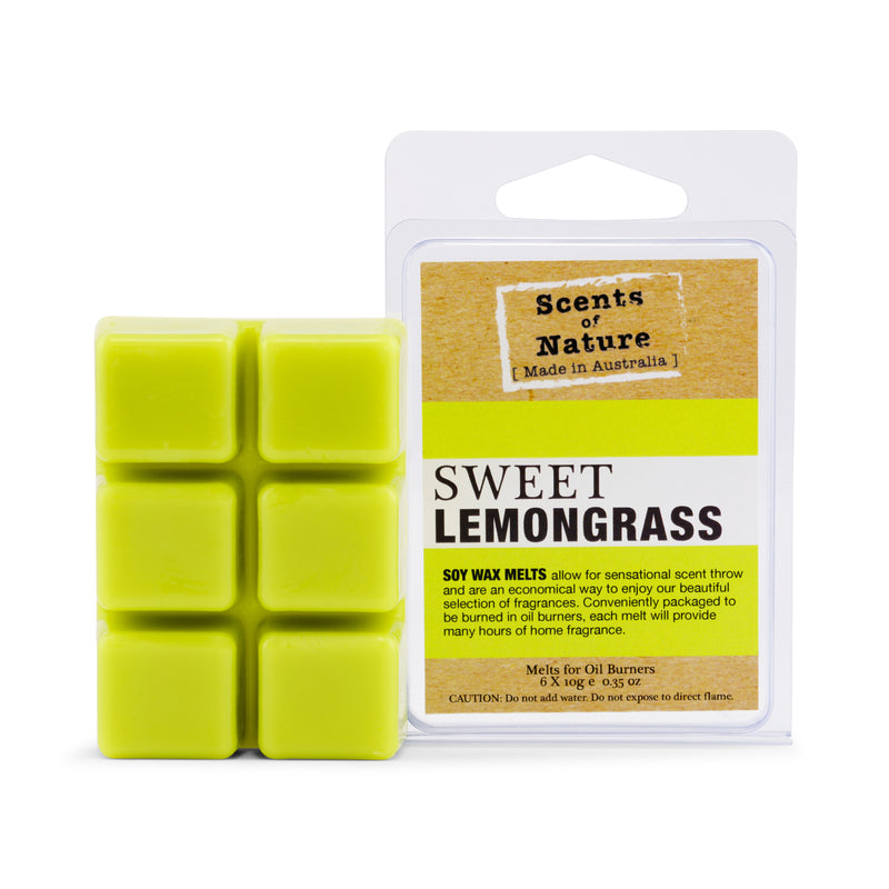 Sweet Lemongrass Square Soy Wax Melts 60g