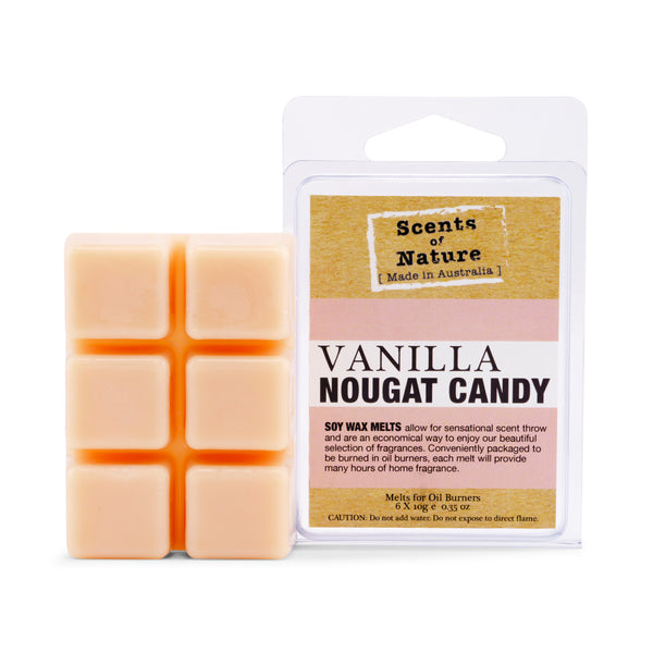 Vanilla Nougat Candy Square Soy Wax Melts 60g