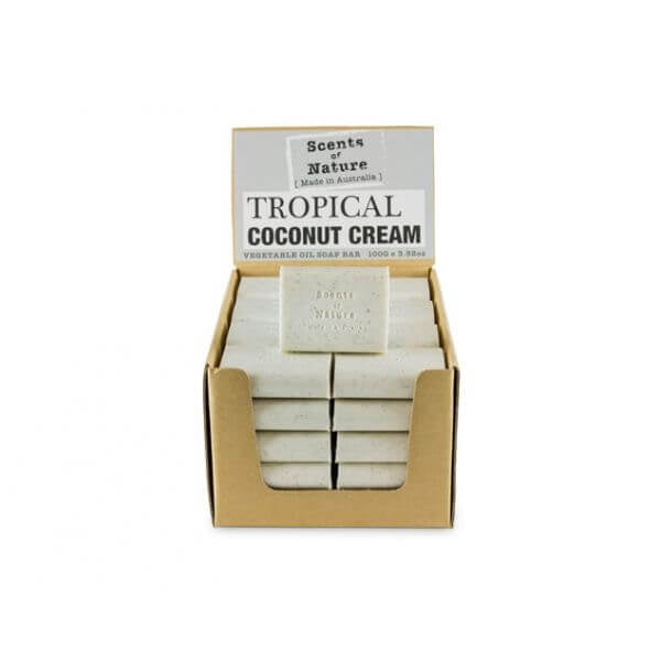 5 x Tropical Coconut Cream Soap Bar 100g