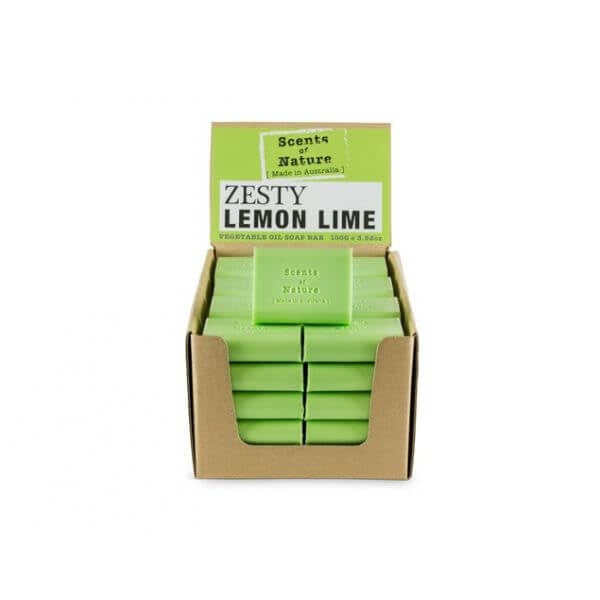 5 x Zesty Lemon Lime Soap Bar 100g